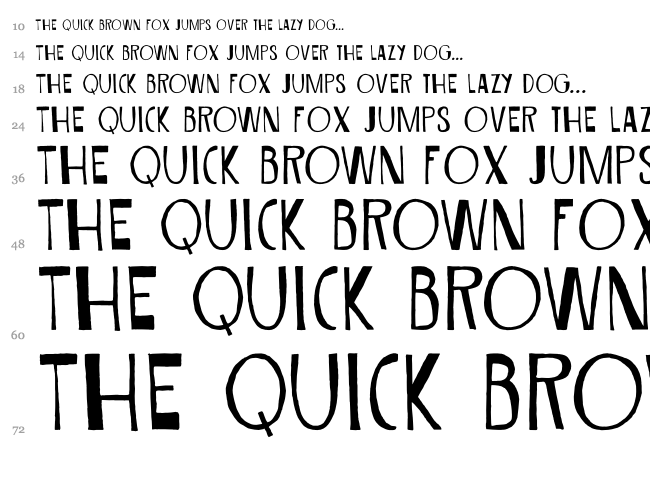 DK Sirius B font waterfall
